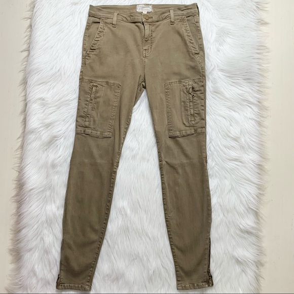 SOLD-Current/Elliott Moto Zippered Skinny Jeans - Picture 3 of 12